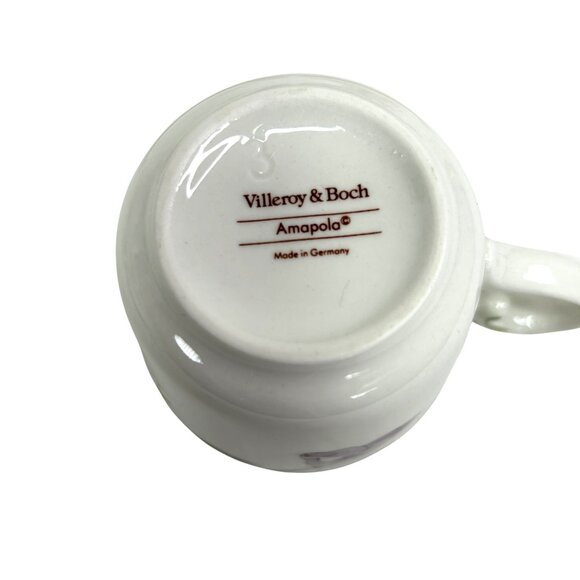 Villeroy & Boch Amapola Espresso Tea Cup & Saucer Set Of 2 Floral Poppy - Picture 13 of 15